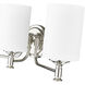 Ailey 3 Light 21.63 inch Polished Nickel Vanity Light Wall Light